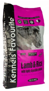 KENNELS' FAVOURITE Lamb & Rice 12,5KG 